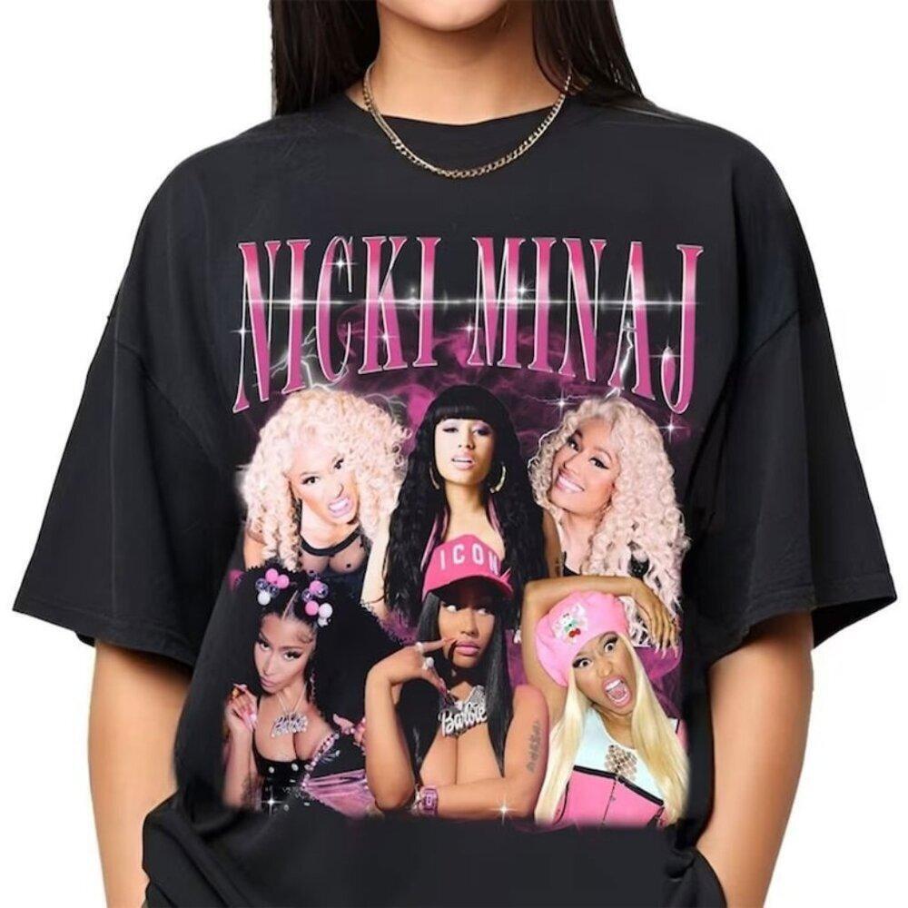 Nicki Minaj T Shirt Graphic Music Fan Tee Rap Hip Hop Star Gift Idea Retro Tee
